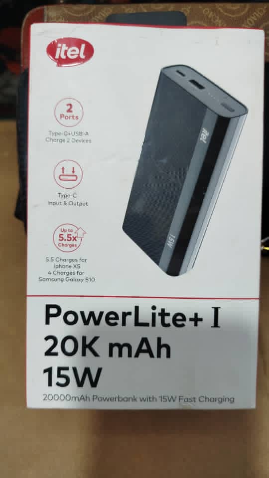 New itel 20000mah powerbank